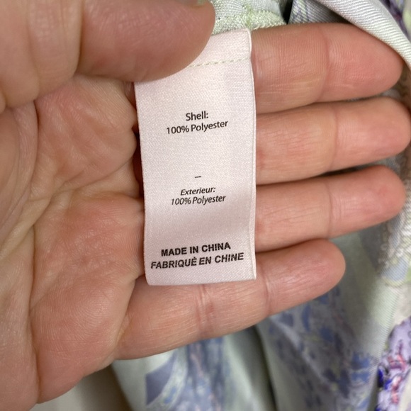 CINQ A SEPT Sleeveless High Neck Paisley Print Top Size Large Green / Purple - Picture 6 of 7